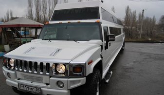 Свадебный лимузин Hummer H2 Limousine № P3829, белый