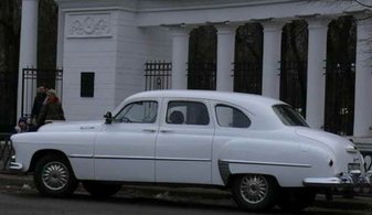 Машина на свадьбу ГАЗ 12 «ЗИМ» № М3850, белый