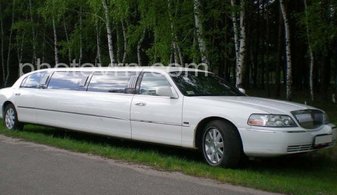 Свадебный лимузин Lincoln Towncar № Э3861, белый