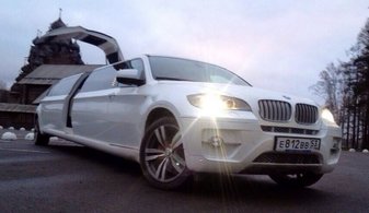 Свадебный лимузин BMW X5 № P5684, белый