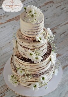 «Голый торт с цветами»