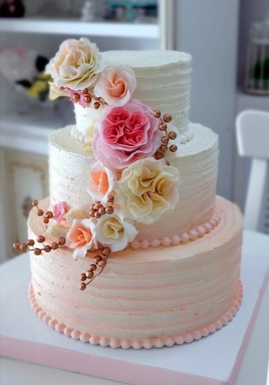 Свадебный торт М115102 - Кондитерская Мастерская тортов от Светланы