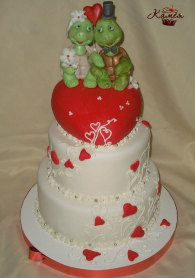 Торт на свадьбу К115145 - Кондитерская Камея