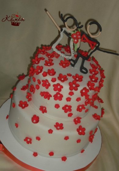Свадебный торт К37920 - Кондитерская Камея