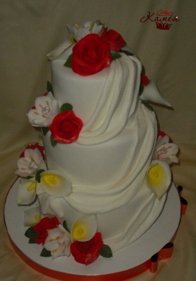 Свадебный торт К37926 - Кондитерская Камея