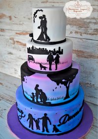  «Мастичный торт с силуэтами» (М131836)