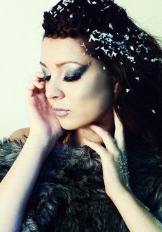 Cвадебная прическа Е15015 с распущенными волосами