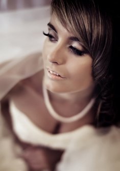 Cвадебная прическа Т15080 с распущенными волосами