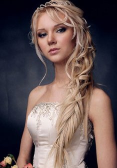 Cвадебная прическа Т15086 в греческом стиле