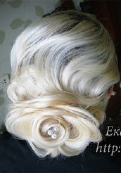 Свадебная прическа Е15013 - Стилист Екатерина Чудинова