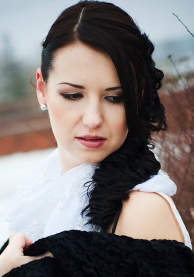 Прическа на свадьбу Е15018 - Стилист Екатерина Чудинова