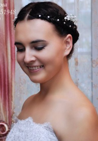 Прическа на свадьбу Е15020 - Стилист Екатерина Чудинова