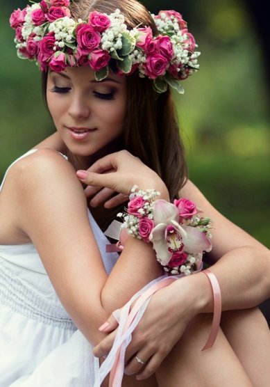 Свадебная прическа Т15083 - Стилист-визажист Татьяна Земледельцева