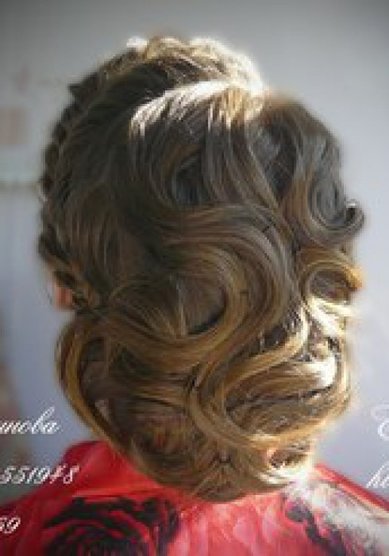 Свадебная прическа Е15099 - Стилист Екатерина Чудинова