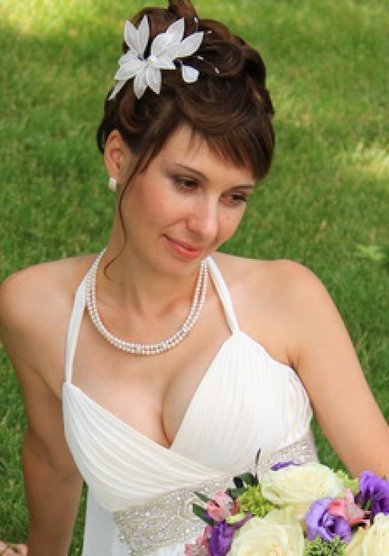 Свадебная прическа Б15125 - Стилист-визажист Елена Белоусова