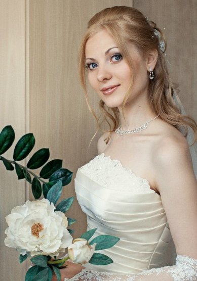 Прическа на свадьбу Т15890 - Стилист-визажист Татьяна Земледельцева