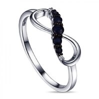 Обручальное кольцо R108-1982711AS-R17-М8343 из белого золота, гладкое