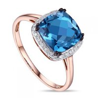 Обручальное кольцо R2607-1982880AYU-R17-М8353 из красного золота, гладкое