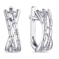 Обручальное кольцо E108-1982664CD-R17-М8354 из белого золота, гладкое