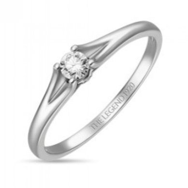 Помолвочное кольцо R01-SL06-015-G2-М13174 - Ювелирный бренд Московский ювелирный завод в Воронеже...