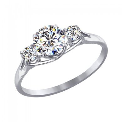 Помолвочное кольцо З14633 - Сеть ювелирных салонов ЗОЛОТОЙ ВЕК