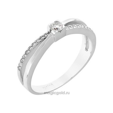 Помолвочное кольцо 116394-М14646 - Ювелирный салон Магия золота в Воронеже