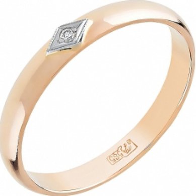 Обручальное кольцо М3872 - Ювелирный салон Магия золота в Воронеже