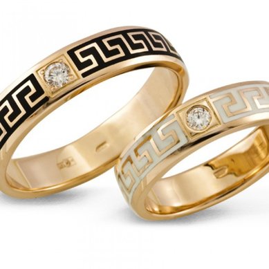 Обручальные кольца МЕАНДР VIP | МЕАНДР VIP-З3901 - Сеть ювелирных салонов ЗОЛОТОЙ ВЕК