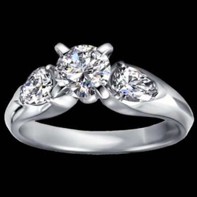 Помолвочное кольцо В3930 - Ювелирный бутик ВАВИЛОН