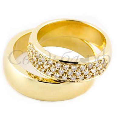 Обручальные кольца М4114 - Ювелирный салон Магия золота в Воронеже
