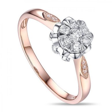 Помолвочное кольцо R2011-1851142AD-М8252 - Ювелирный бренд Московский ювелирный завод в Воронеже...