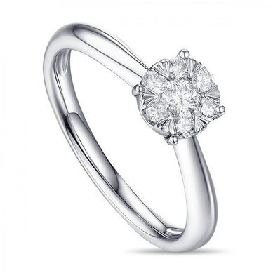 Помолвочное кольцо R2011-1851352AD-М8255 - Ювелирный бренд Московский ювелирный завод в Воронеже...