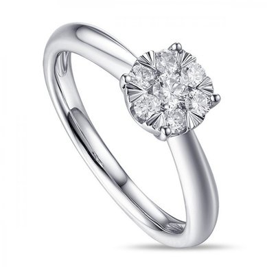 Помолвочное кольцо R2011-1851353AD-М8256 - Ювелирный бренд Московский ювелирный завод в Воронеже...