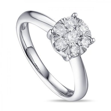 Помолвочное кольцо R2011-1851354AD-М8257 - Ювелирный бренд Московский ювелирный завод в Воронеже...