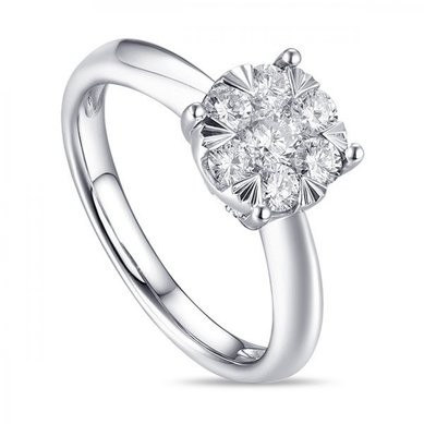 Помолвочное кольцо R2011-1851355AD-М8258 - Ювелирный бренд Московский ювелирный завод в Воронеже...