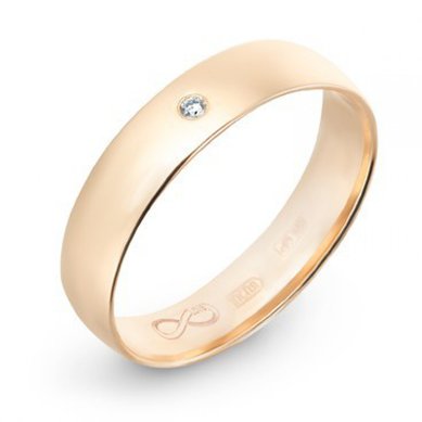 Обручальное кольцо R01-WED-00001-М8263 - Ювелирный бренд Московский ювелирный завод в Воронеже...