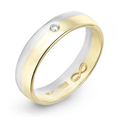 Обручальное кольцо R01-WED-00020-М8274 - Ювелирный бренд Московский ювелирный завод в Воронеже...