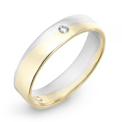 Обручальное кольцо R01-WED-00021-М8275 - Ювелирный бренд Московский ювелирный завод в Воронеже...