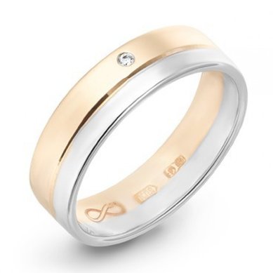 Обручальное кольцо R01-WED-00025-М8279 - Ювелирный бренд Московский ювелирный завод в Воронеже...