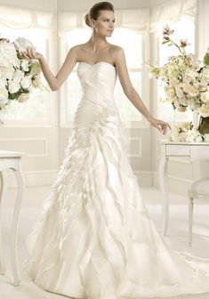 Свадебное платье MEXICO-S31746. А-силуэт, длинное со шлейфом.