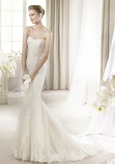 Свадебное платье ATENAS-S31980. Силуэт Русалка (Рыбка), длинное со шлейфом.