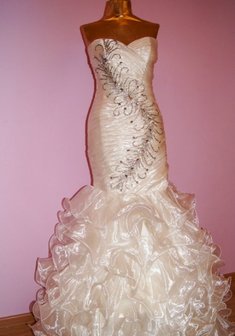 Свадебное платье В65795. Силуэт Русалка (Рыбка), длинное со шлейфом.