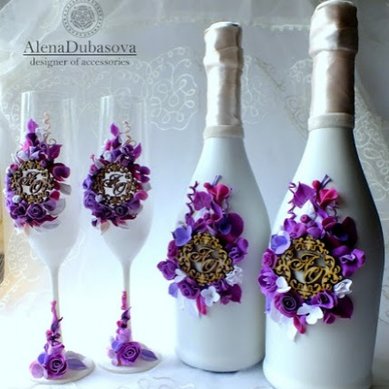 Свадебные бокалы С115290 - Салон аксессуаров Студия Алены Дубасовой