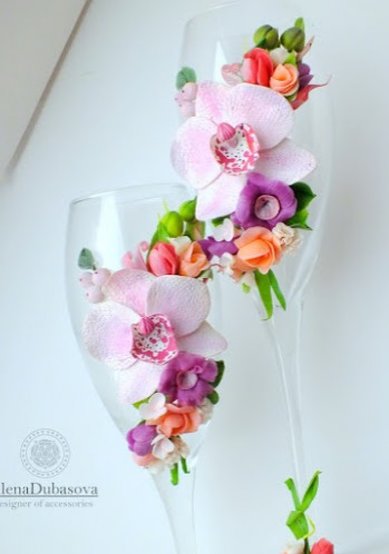 Свадебные бокалы С115292 - Салон аксессуаров Студия Алены Дубасовой